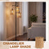 Glooglitter 2 E14 E26 E27 5.9 4.8 Pcs Rattan Lamp Shade Small Scalloped Lampshade with Adapter Ring Drum Lamp Shade x