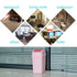 Teyyvn 7 Liter / 1.8 Gallon Plastic Trash Can with Swing Lid (Pink)