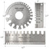 3Pcs Stainless Steel Dual Sided Wire Gauge, Thickness Measurement Tool for Welding and Accessories