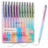 WY WENYUAN Gel Pens, 12 pcs Black Ink Fine Point Smooth Writing Pens for Journaling and Note Taking, Cute Office