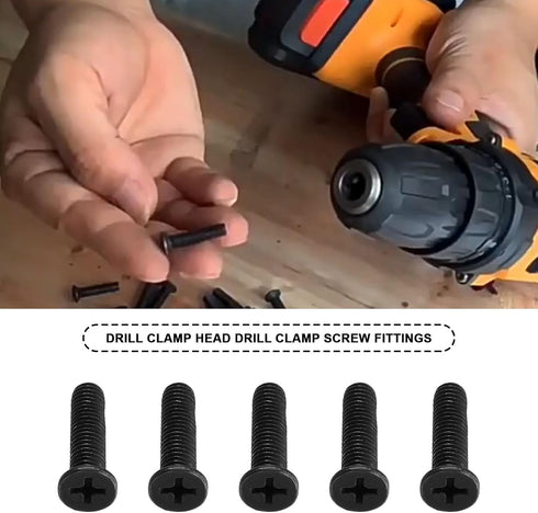 The Lord of the Tools 5PCS M6x25mm Drill Chuck Shank Adapter, Carbon Steel Fixing Screw Left Hand Thread