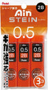 Pentel Ain Stein Mechanical Pencil Lead, 0.5mm 2B, 40 Leads, 3 Pack