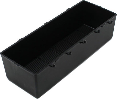 JSP Manufacturing Heavy Duty Black Peg Board Storage Bin - Parts Storage Bins with Hooks for Tool Board Workbench Craft