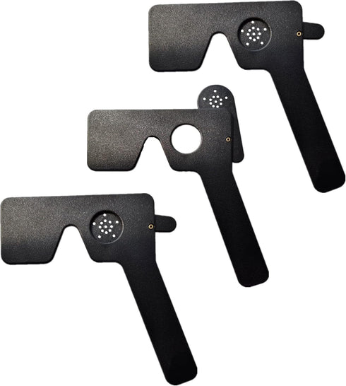 3 Pack Ophthalmic 14-Pinhole Eye Occluder for Vision Test, Portable Handheld Eye Exam Tool