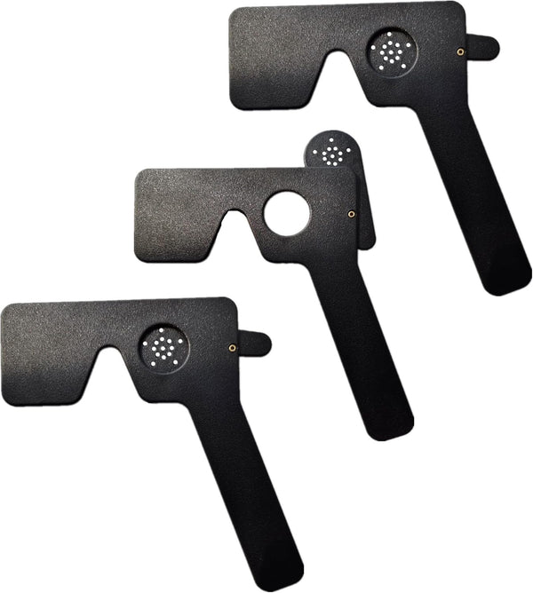 3 Pack Ophthalmic 14-Pinhole Eye Occluder for Vision Test, Portable Handheld Eye Exam Tool