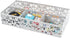 EasyPAG Desk Drawer Organizer with 3 Small Bins and 1 Long Bin, White