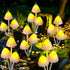 Evicyego Solar Mushroom Lights for Outside, 6Pack 18 LED Mushrooms with 8 Lighting