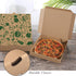 Pizza Boxes, 15 Pack 7.3 x 7.3 x 1.6" Kraft Corrugated Takeout Boxes for Food Delivery and Gift Packing
