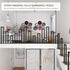 PAUANI Villa(Black,45cm Stair Handrail, Matte Black U-Shaped Industrial Wrought Iron Railing, Non-Slip Safety Indoor