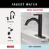 DELTA FAUCET NIC46-MB Nicoli Wall Mount Square Closed Towel Ring in Matte Black - Bath Hardware Accessory