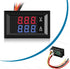 10 Pcs 0.28 Digital Voltmeter Ammeter, 100V 10A Volt Amp Meter with Dual LED Multimeter Display Panel