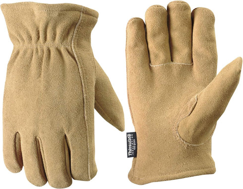 Wells Lamont Men's Thinsulate Deerskin Winter Gloves, Extra Large, Tan (1091)