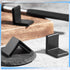 8 1.5 Inch Pcs Bed Frame End Caps - Rubber Angle Iron Caps L Shape Cover Feet - Black Corner Guard Anti Slip Furniture