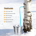 ANATIA 4PCS 2 Maple Syrup Tapping Kit with Stainless Steel Maple Taps Food Grade Tubing Cleaning Brushes Maple Birch