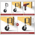 Heavy Duty Gate Caster - Spring Loaded Swivel Wheel for Wooden Gate and Fence, 220LBS Capacity