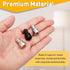 2Pcs 1" 1/4-27 uxcell Tall Lamp Finials Silver, Thread Lamp Cap Knob Decoration Screw Cap Nuts with Cleaning Cloth