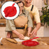 PERSELOSO Aluminum Alloy Tortilla Press Dough Tortilla Presser Manual Corn Flour Pressing Tool for Home Kitchen Red