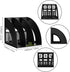 Lemical 3 Compartments Open Section Magazine File Holder Desk Organizer Book Rack Office Home Document Storage File Rack Kitchen Tool Organizer by Lemical