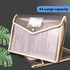 Plastic File Folders Envelope - Expanding File Wallet Organizer Documents Folder with Snap Closure, Large Capacity, Fit