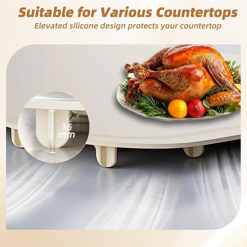 24.8"15", Countertop, Monteka Warming Mat for Food Electric Warming Trays with APP & Button Control, Silicone Fast