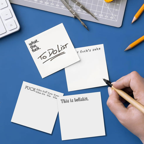 Funny Sticky Note, 4 Pieces Novelty Memo Pads, Current Mood Sticky Note Tabs, Funny Office Supplies, Desk Accessory