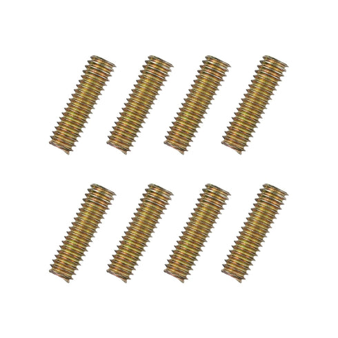 uxcell 8 Pcs Fully Threaded Rods 5/16x1 - All Thread Studs, Long Threaded Screw Carbon Steel for Furniture Assembly