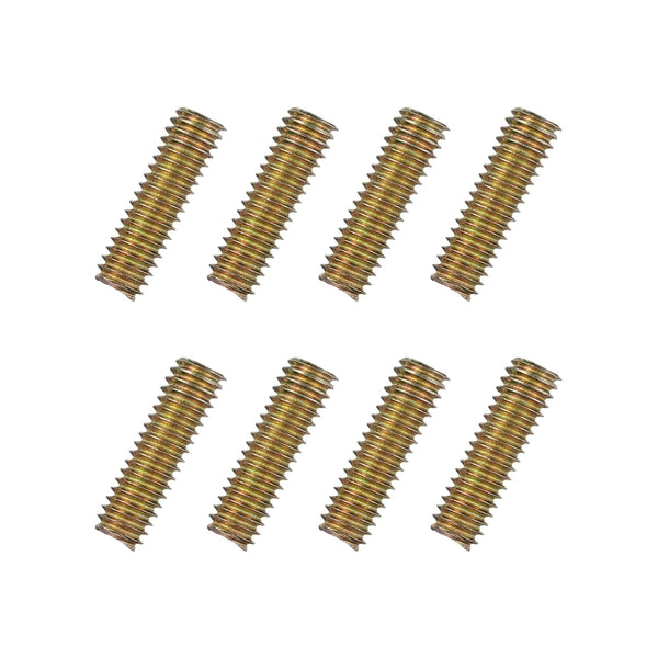 uxcell 8 Pcs Fully Threaded Rods 5/16x1 - All Thread Studs, Long Threaded Screw Carbon Steel for Furniture Assembly