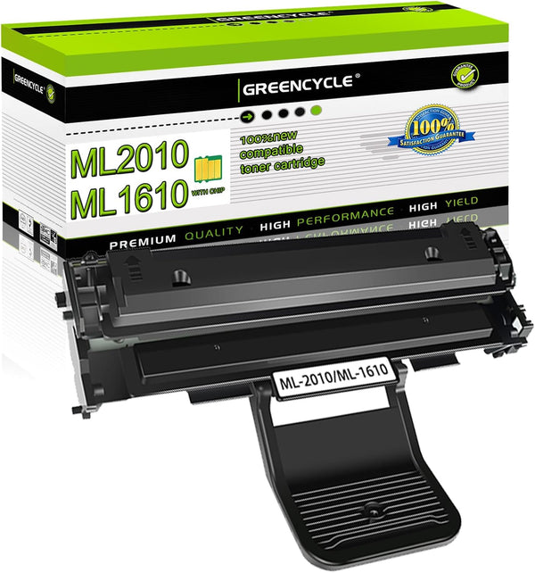 greencycle Black Toner Cartridge Replacement, 1 Pack, Compatible for Samsung ML-2010, ML-1610, ML-1615, ML-2571N Laser
