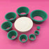 9 Count Filter Adapter Cones Set - Buchner Funnel Flask Adapter Set with Tapered Collar
