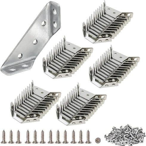 Stainless Steel L Brackets for Wood Heavy Duty Corner Bracket, Angle Bracket,