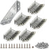 Stainless Steel L Brackets for Wood Heavy Duty Corner Bracket, Angle Bracket,