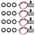 BTFO 4 Pcs 105V-130V AC Photocell Light Sensor Switch with 8 Nuts and