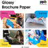 PPD Double Sided Photo Paper, Glossy Brochure Paper 8.5 x 11 for Inkjet Printer, 50 Sheets