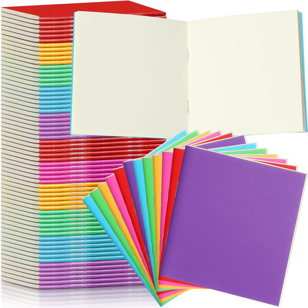 Thenshop 150 Pack Mini Notebooks Bulk - Small Notepad Unlined Journals, Pocket Blank Sketchbooks, 4 x 4 Inch