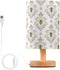 ALAZA Bedside Table Lamp for Bedroom Vintage Bees Nightstand LED Light Lamps