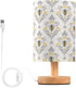 ALAZA Bedside Table Lamp for Bedroom Vintage Bees Nightstand LED Light Lamps