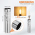 3.94 9 E14 Bulb PATIKIL Tall Candle Covers Sleeves, Pcs Metal Chandelier Socket Sleeves with Dripping Candelabra Base
