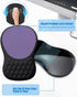 PVIPCZ Ergonomic Mouse Pad with Wrist Rest, Slope Design Memory Foam Support, Smooth Lycra Surface, Non-Slip PU Base