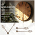 5 Set 120mm/4.72 Inch 104mm/4.09 Inch 12 Inch uxcell Walnut Wooden Clock Hands, Minute, Hour, Fit for Wall Clock