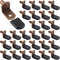 Biaungdo 30 Pcs Shelf Support Pegs, 1/4 Inch L-Shaped Clips with Rubber Sleeve,