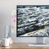 Multifunctional Computer Monitor Standby Message Board, Transparent Memo Creative Display Side Panel, 1 Set (Left &