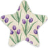 Burbuja Violet Tulip LED Night Light Plug into Wall 0.2W Star-Shaped Nightlight Dusk