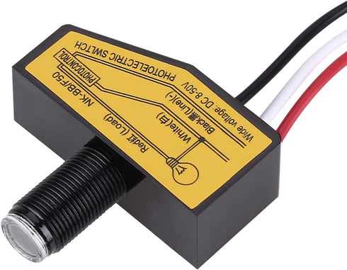 Dusk to Dawn Sensor Photoelectric Switch Mini Light Photocell Sensor for LED Lighting and Outdoor Monitoring