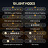 32.8FT 4 1 (10 Camping String Lights, in Rechargeable Waterproof Hanging Lamp Portable LED Light for Outdoor Camping