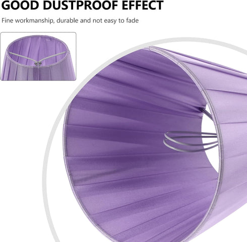 Charming Pleated Medium Drum Floor Lamp Shade - Versatile Lighting Solution