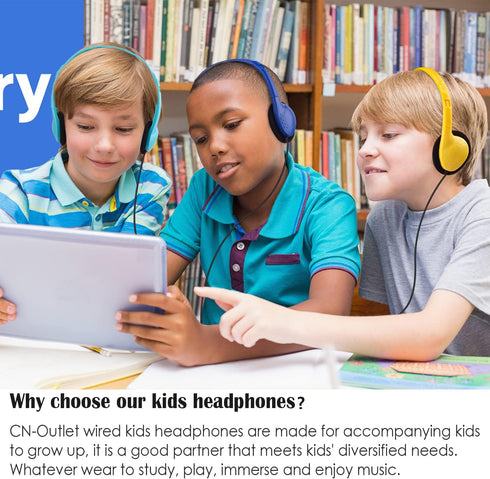 16 Pack CN-Outlet Kids Headphones Bulk Multi Color for School Classroom Students Children Toddler Boys Girls Teen