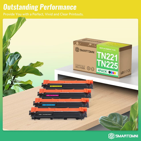 TN221 TN225 Compatible Toner Cartridges Replacement for Brother TN-221 TN-225 for HL3140CW HL3170CDW HL-3172CDW