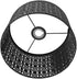 Fockety E14 E27 Metal Etching Process Large Lamp Shades, Hollow Tree Shadow Light Cover, Black Lamp Shade Drum Big