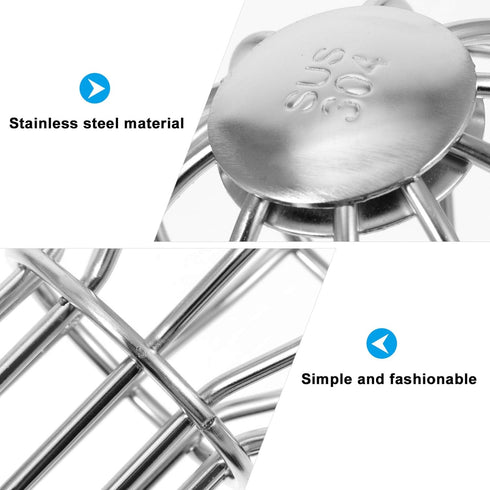 DOITOOL 4inch Leaf Filter Gutter Protection - Anti Clogging Stainless Steel Gutter Strainer for Outdoor Drain Cover