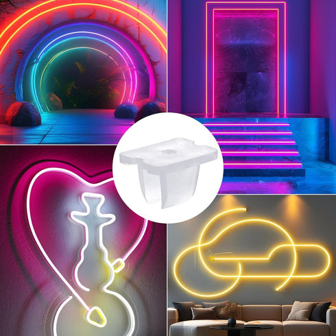 Sliverdew M3 20mm 5mm 6mm 30 LED Strip Holder Waterproof Mounting Clips Mounting Bracket Neon Light Clips Fixing Clamps